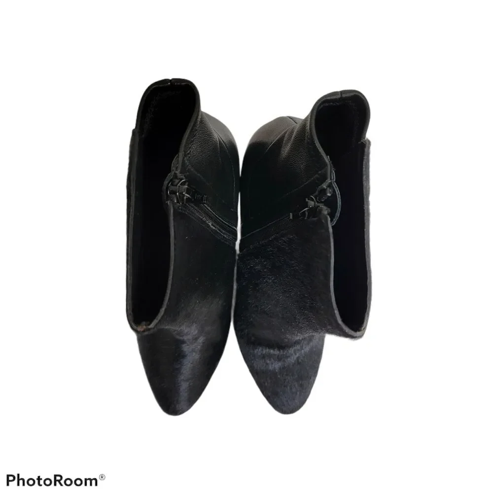 VINCE LANIE Calf Hair Wedge‎ Boots SIZE 6.5